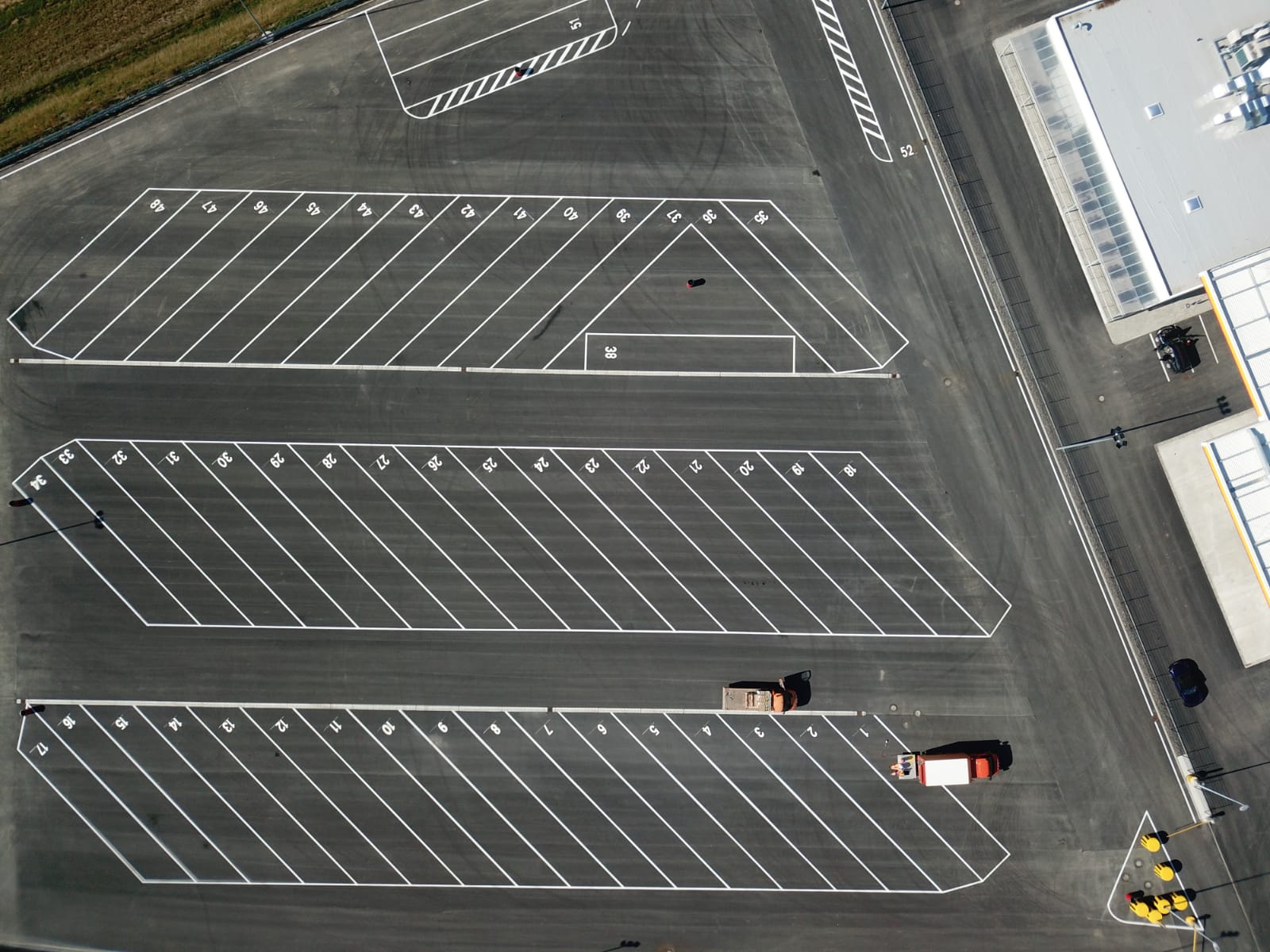 Bild von einer Parkplatzmarkierung